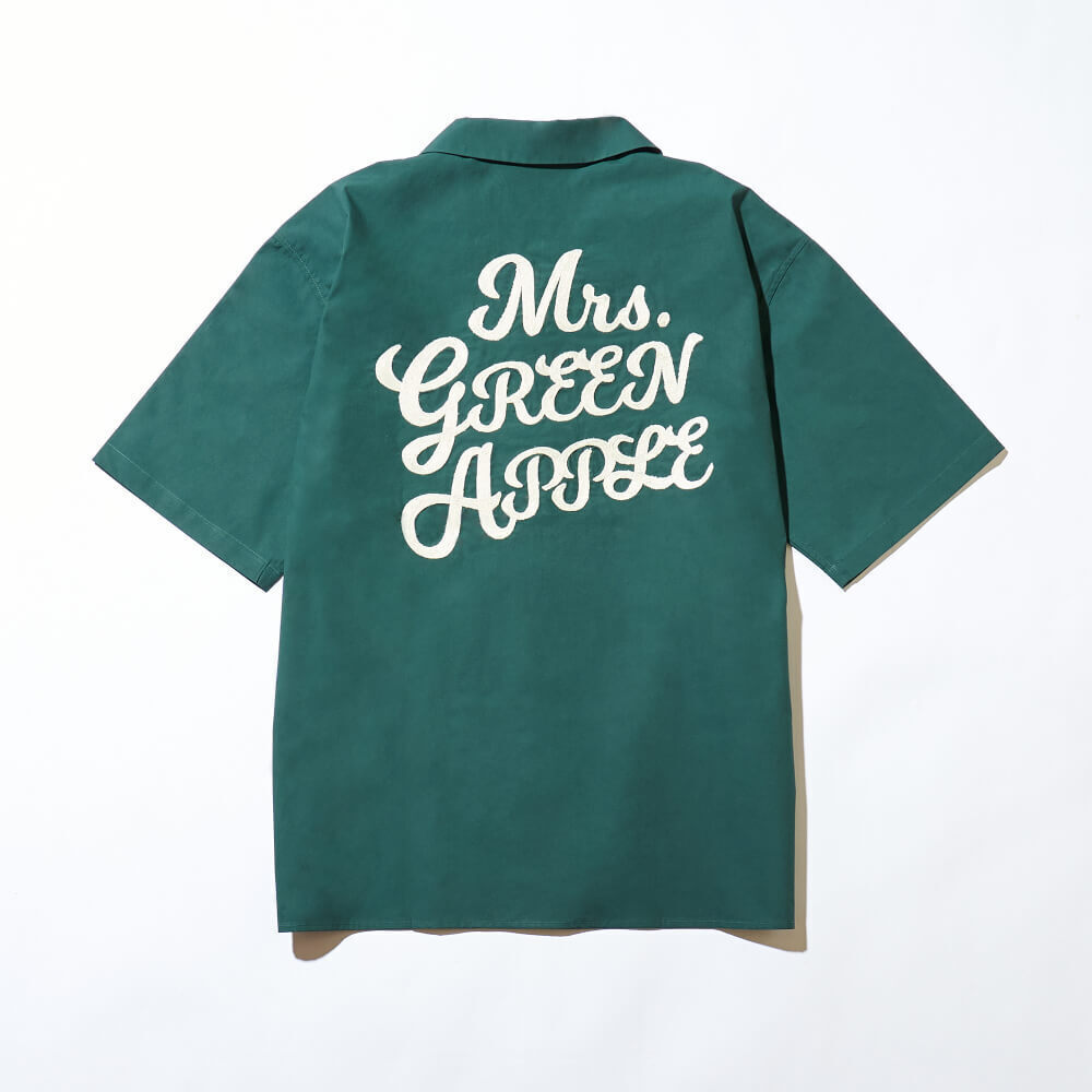 NOAH no HAKOBUNE Open Collar Shirt [Green]