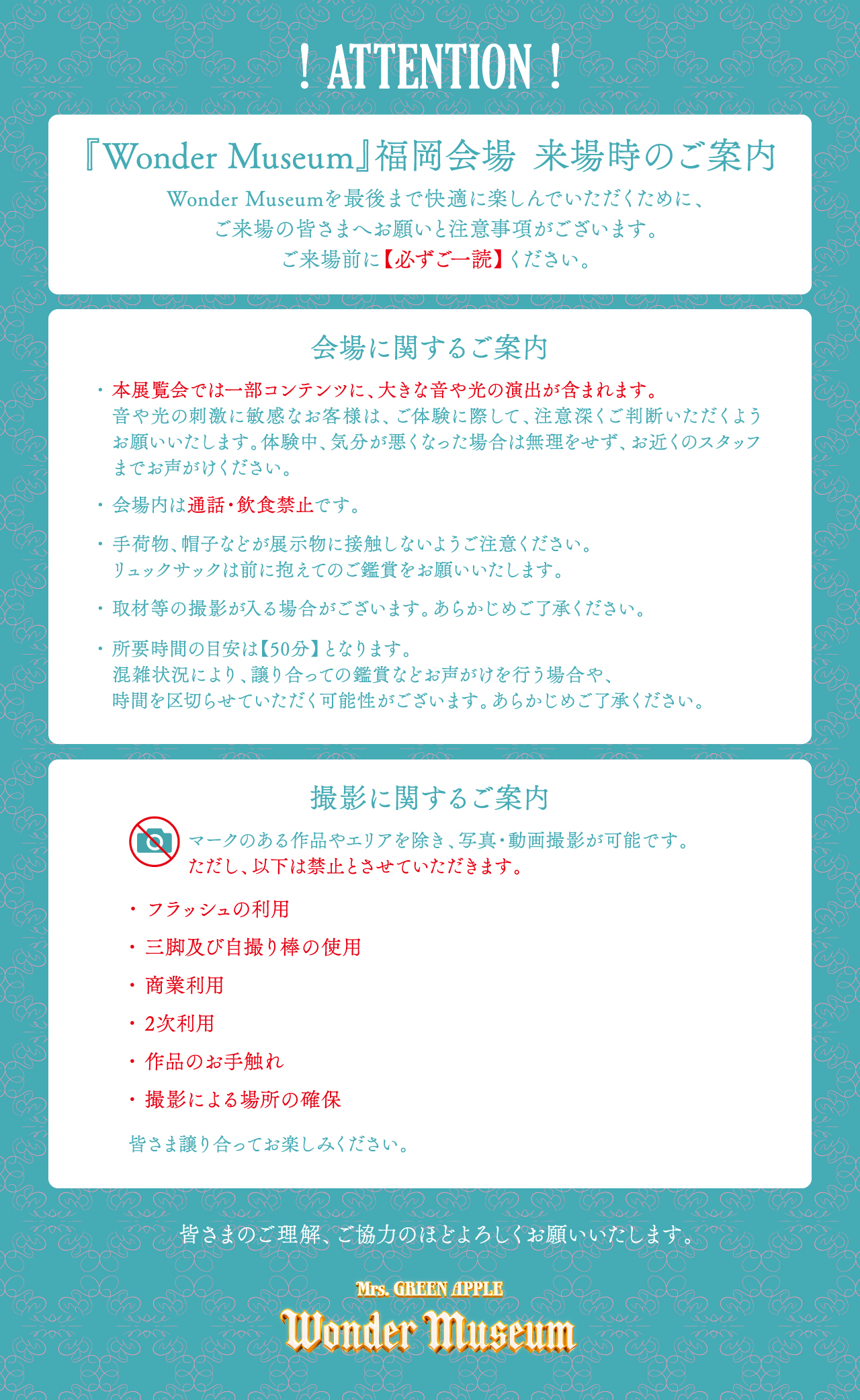 Wonder Museum ATTENTION