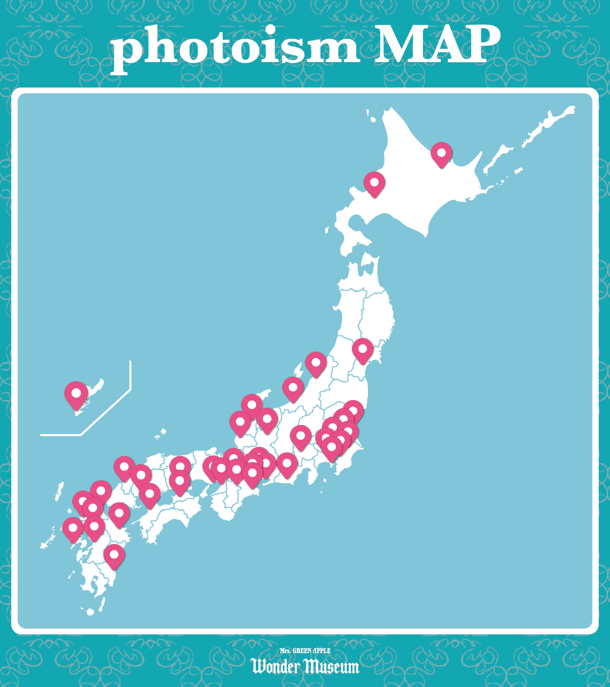 photoism 施設店舗一覧簡易マップ
