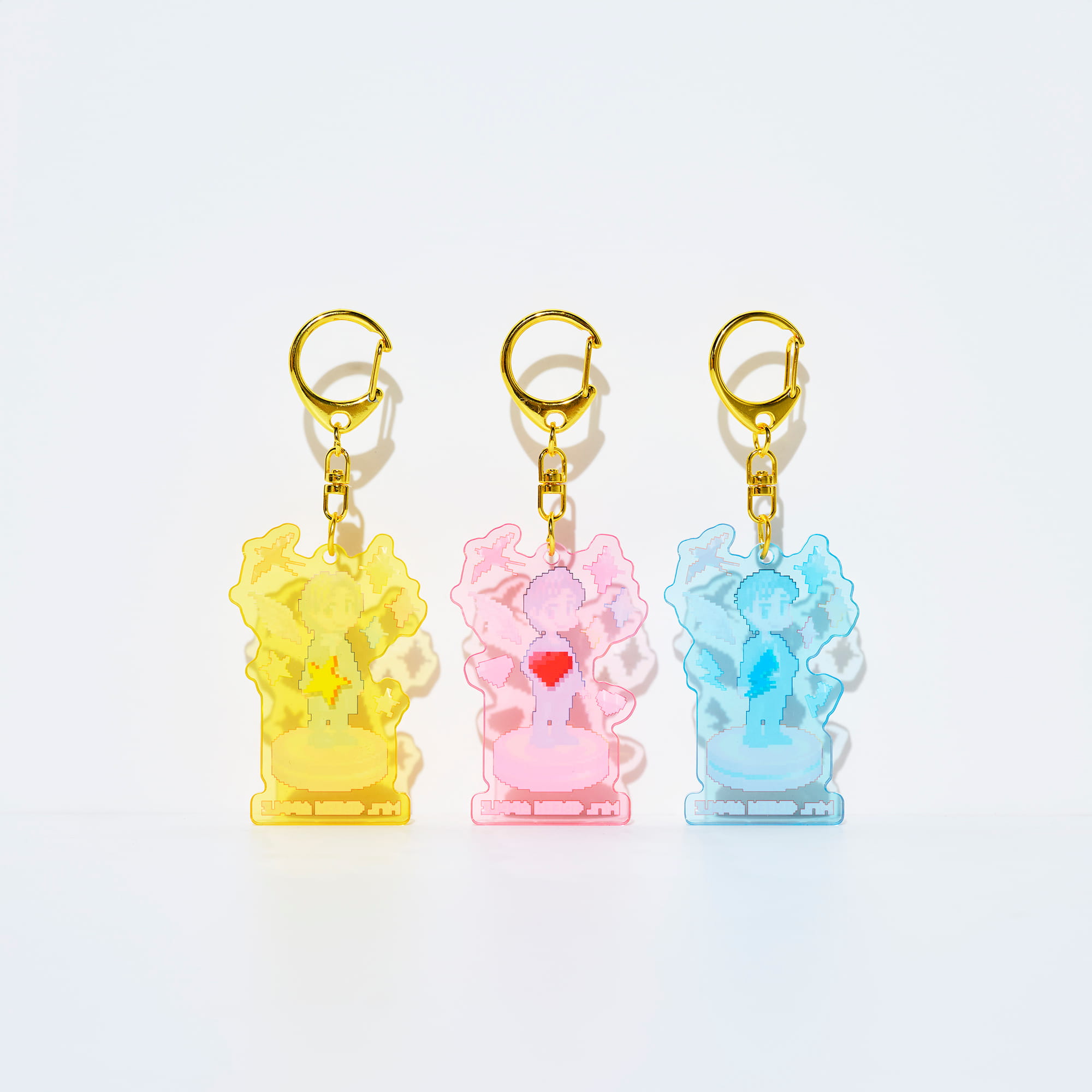 IM/MUTABLE ドットアクリルキーホルダーセット