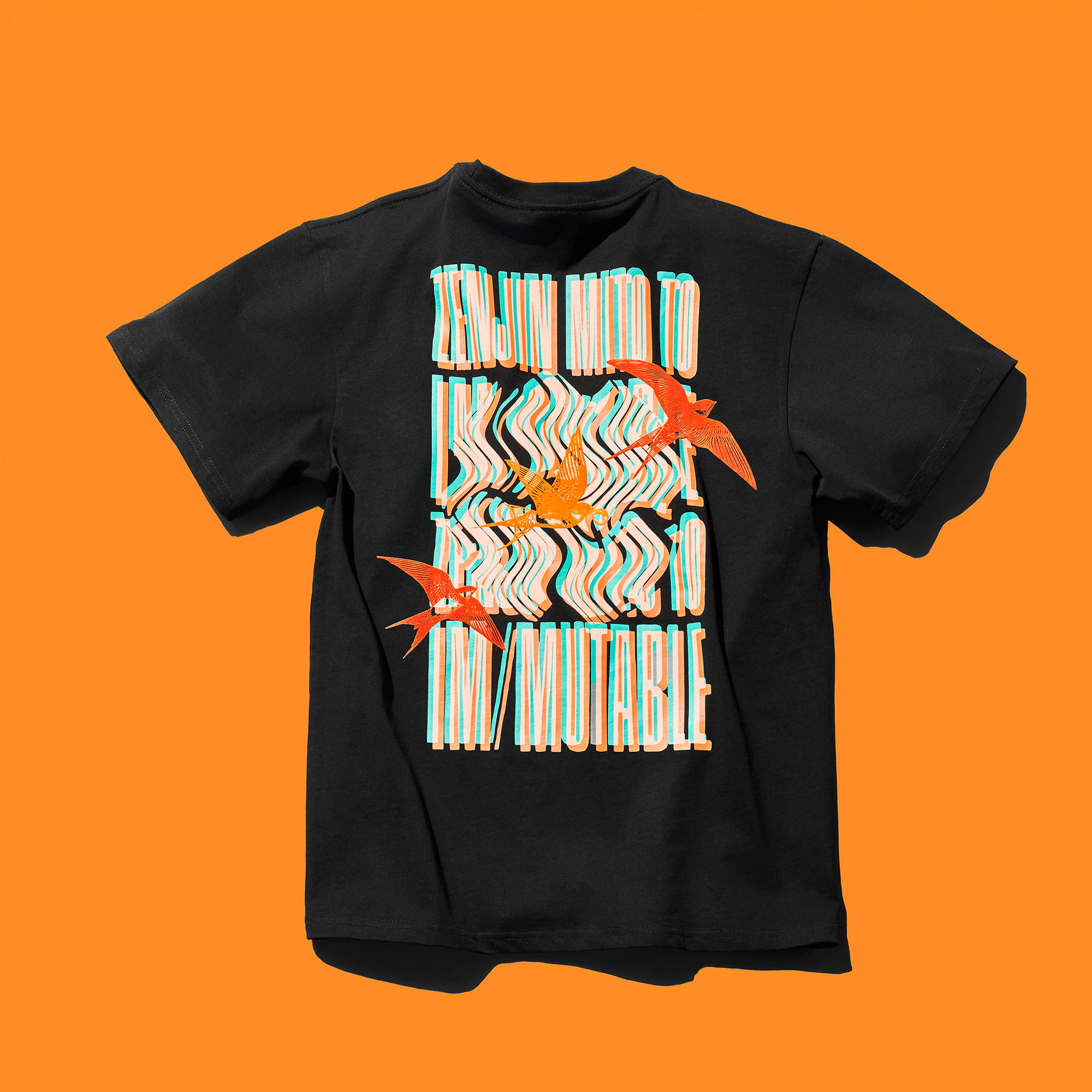 IM/MUTABLE ロゴTシャツ A / ブラック